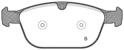 OPEN PARTS bpa139700 -  Комплект тормозных колодок, дисковый тормоз